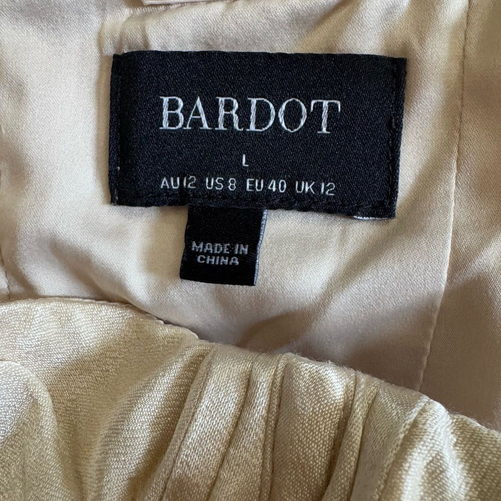Bardot Eva Strapless Bustier in Champagne Size Large - Picture 6 of 9